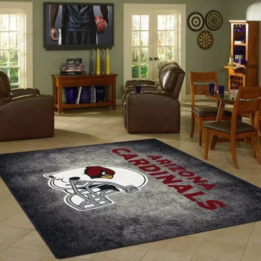 Arizona Cardinals Rug Team Distressed Carpet Living Room Rug - Custom Size And Printing