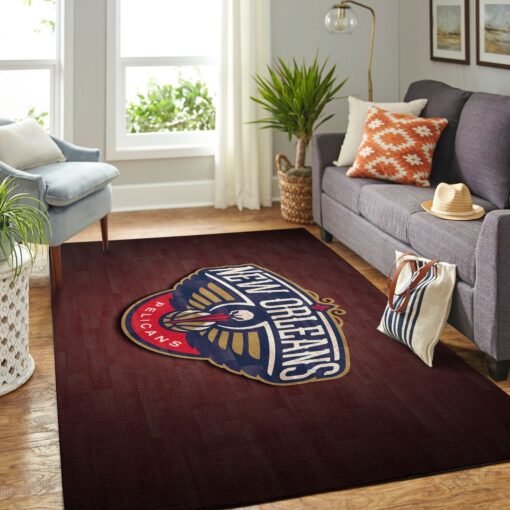New Orleans Pelicans Living Room Area Rug - Custom Size And Printing