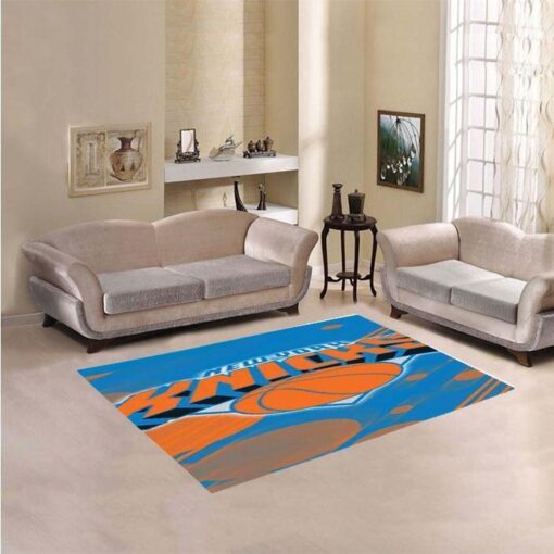 New York Knicks Living Room Area Rug - Custom Size And Printing