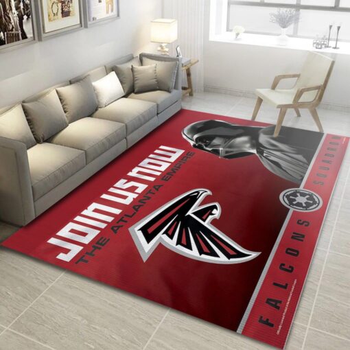 Atlanta Falcons NFL Living Room Rug Nfl Rug Floor Decor - Custom Size And Printing