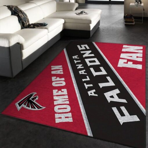 Home Of An Atlanta Falcons Fan NFL Living Room Carpet Rug Home Decor - Custom Size And Printing