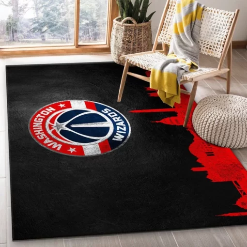 Washington Wizards Skyline Nba Living Room Carpet Area Rug Home Decor - Custom Size And Printing