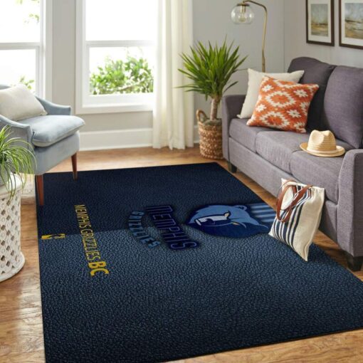Memphis Grizzlies Living Room Area Rug - Custom Size And Printing