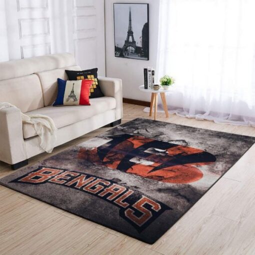 Cincinnati Bengals Area Limited Edition Rug Carpet Nfl Football Floor Decor - Custom Size And Printing