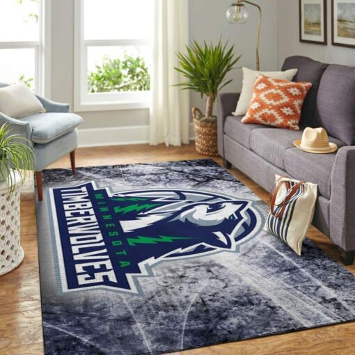 Minnesota Timberwolves Living Room Area Rug - Custom Size And Printing