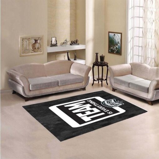 San Antonio Spurs Living Room Area Rug - Custom Size And Printing