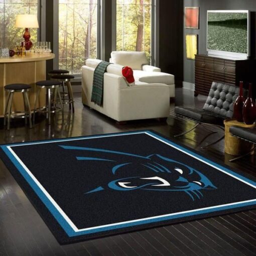 NFL Football Carolina Panthers Rug Area Rug Home Decor - Custom Size And Printing