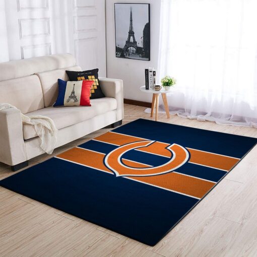 Chicago Bears Area Rug Nfl Football Team Logo Carpet Living Room Rug - Custom Size And Printing