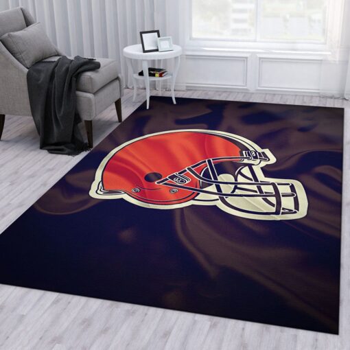 Cleveland Browns Logo Nati Nfl Area Rug - Custom Size And Printing
