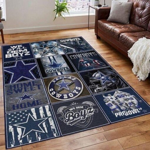 Dallas Cowboys Area Limited Edition Rug Carpet Nfl Football Floor Decor - Custom Size And Printing
