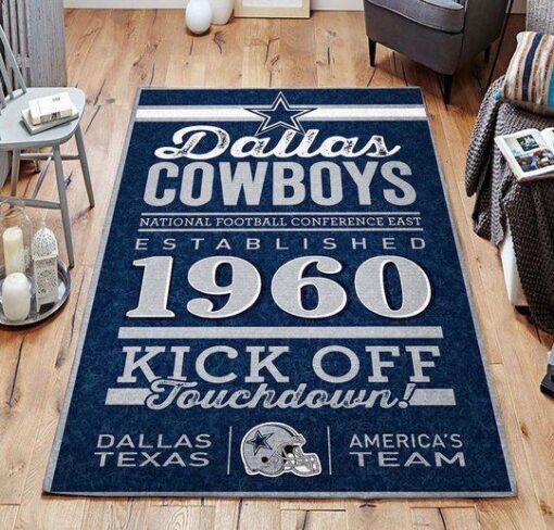 Dallas Cowboys Area Limited Edition Rug Carpet - Custom Size And Printing