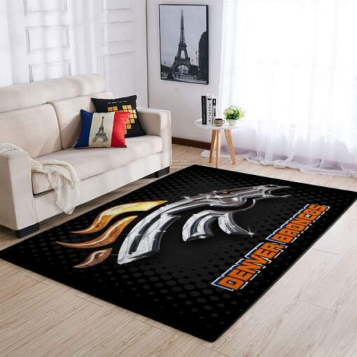 Denver Broncos Area Limited Edition Rug Carpet Nfl Football Team Floor Decor - Custom Size And Printing