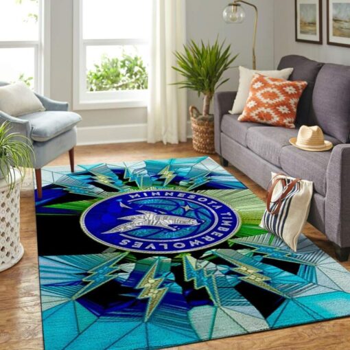 Minnesota Timberwolves Living Room Area Rug - Custom Size And Printing