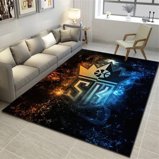 Sacramento Kings Rug - Basketball Team Living Room Carpet - Custom Size And Printing