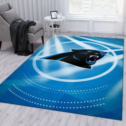 Carolina Panthers NFL Area Rug Living Room Rug - Custom Size And Printing