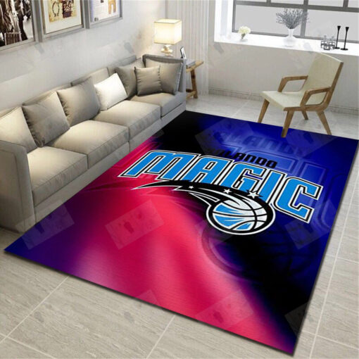 Orlando Magic Area Rugs, Basketball Team Living Room Bedroom Carpet, Sports Floor Decor - Custom Size And Printing