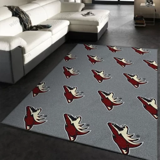 Nhl Repeat Phoenix Coyotes Area Rug Living Room Rug Home Decor Carpet - Custom Size And Printing