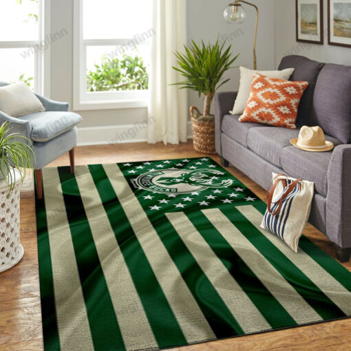 Milwaukee Bucks Living Room Area Rug - Custom Size And Printing