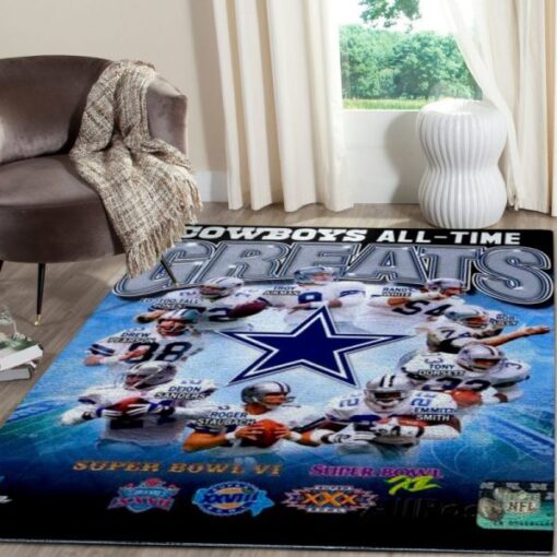 Dallas Cowboys Area Limited Edition Rug Carpet - Custom Size And Printing