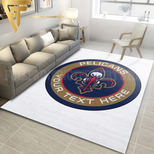 Custom Nba New Orleans Pelicans All Over Print Home Decor Floor Rug - Custom Size And Printing