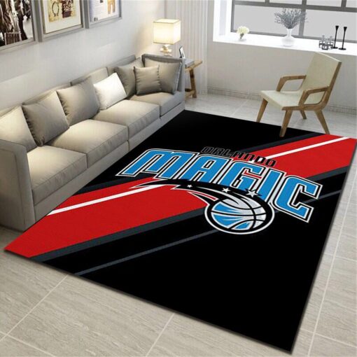 Orlando Magic Rug - Basketball Team Living Room Carpet, Sports Floor Mat Home Decor - Custom Size And Printing