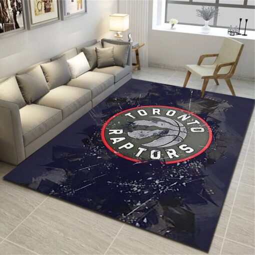 Toronto Raptors Area Rugs, Basketball Team Living Room Carpet - Custom Size And Printing
