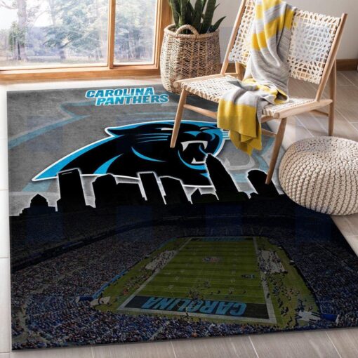 Carolina Panthers NFL Area Rug Living Room Rug Us Gift Decor - Custom Size And Printing