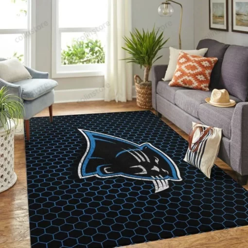 Carolina Panthers NFL Rug Room Carpet Sport Custom Area - Custom Size And Printing