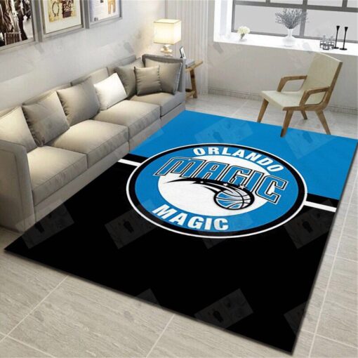 Orlando Magic Rug - Basketball Team Living Room Carpet, Sports Floor Mat Home Decor - Custom Size And Printing