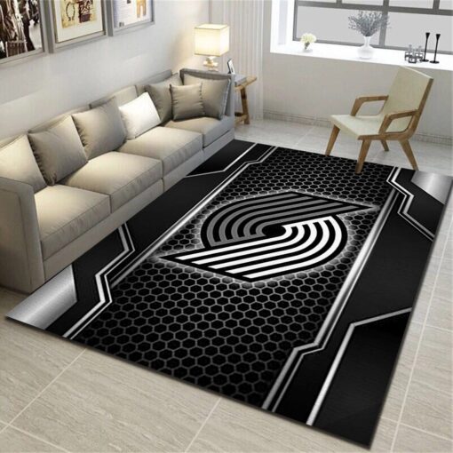 Portland Trail Blazers Area Rugs, Basketball Team Living Room Carpet - Custom Size And Printing