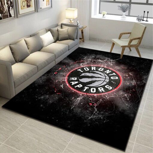 Toronto Raptors Area Rugs, Basketball Team Living Room Bedroom Carpet - Custom Size And Printing