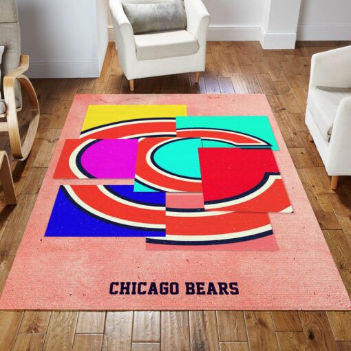 Chicago Bears Nfl Rug Bedroom Rug Us Gift Decor - Custom Size And Printing