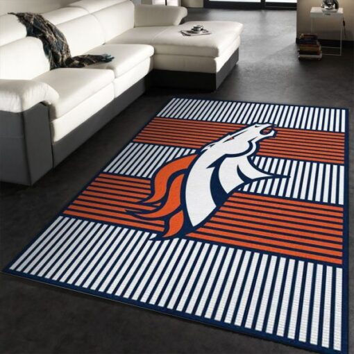 Denver Broncos Imperial Champion Rug Nfl Team Logos Area Rug - Custom Size And Printing