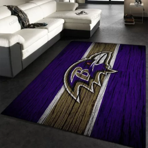 Baltimore Ravens NFL Area Rug - Custom Size And Printing