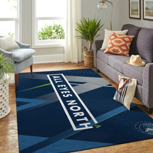 Minnesota Timberwolves Living Room Area Rug - Custom Size And Printing