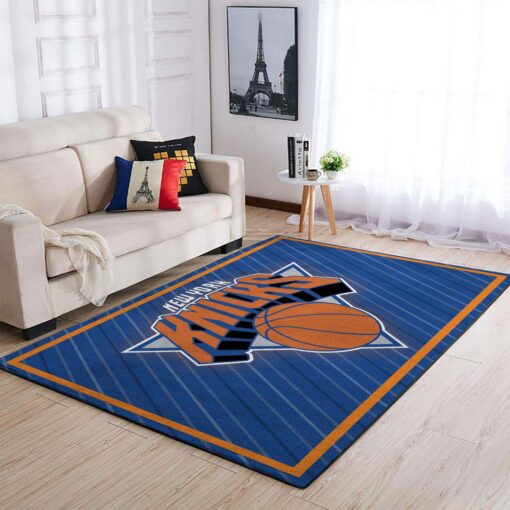 New York Knicks Area Rug - Living Room Carpet - Custom Size And Printing