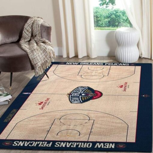 New Orleans Pelicans Living Room Area Rug - Custom Size And Printing