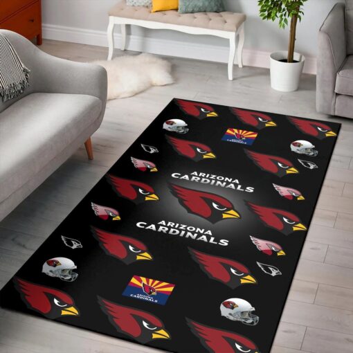 Arizona Cardinals Logos Rug Area Rug Floor Decor - Custom Size And Printing