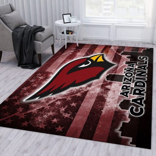 Arizona Cardinals NFL Rug Bedroom Rug Us Gift Decor - Custom Size And Printing