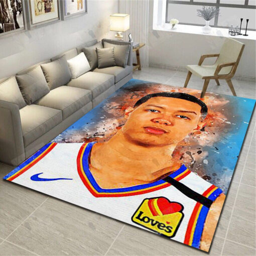 Oklahoma City Thunder Rug - Basketball Team Living Room Bedroom Carpet - Custom Size And Printing
