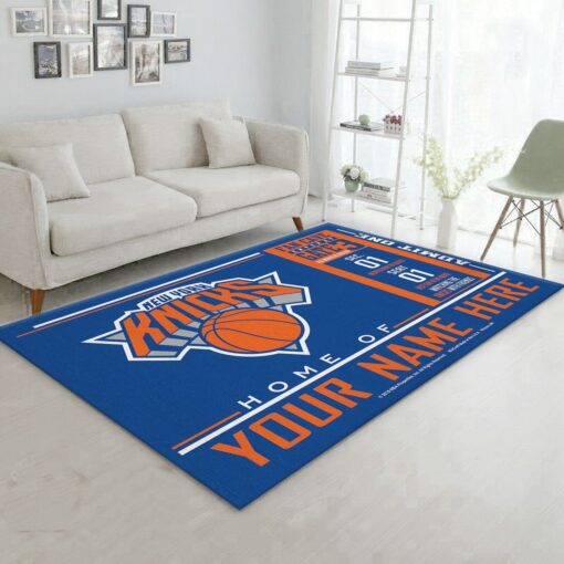 Customizable New York Knicks Wincraft Personalized Nba Rug Living Room - Custom Size And Printing