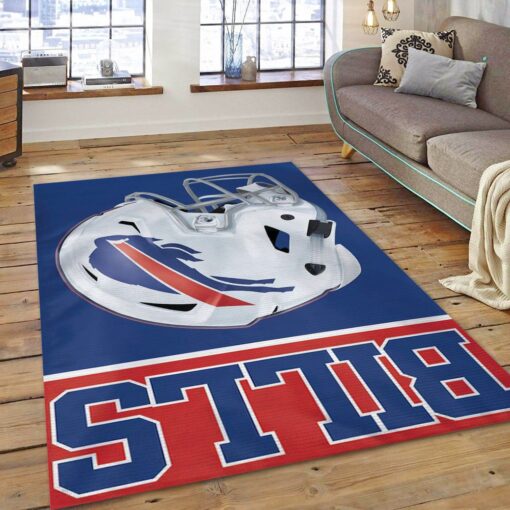 Buffalo Bills NFL Living Room Rug Nfl Rug Room Decor - Custom Size And Printing