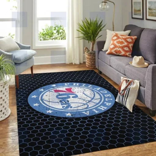 Philadelphia 76Ers Nba Rug Room Carpet - Custom Size And Printing