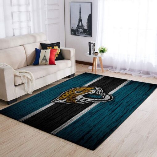 Jacksonville Jaguars Area Rug Nfl Football Floor Decor - Custom Size And Printing