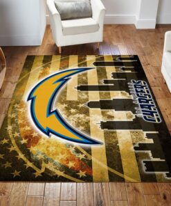 Los Angeles Chargers Nfl Area Rug For Christmas Living Room Rug Home US Decor