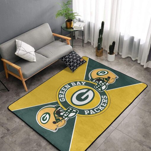 Green Bay Packers NFL Family Decorative Floor Rug Custom Size And Printing