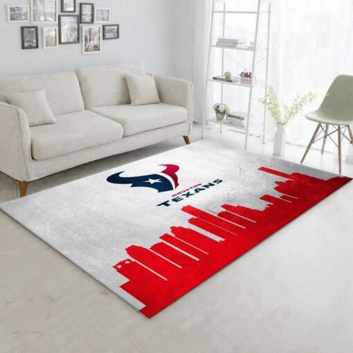 Houston Texans Nfl 32 Area Rug Living Room And Bed Room Rug - Custom Size And Printing