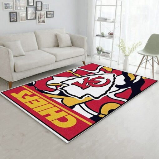 Kansas City Chiefs Nfl Area Rug Carpet, Kitchen Rug - Custom Size And Printing