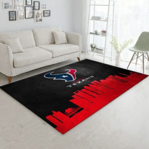 Houston Texans Nfl 31 Area Rug Living Room And Bed Room Rug - Custom Size And Printing