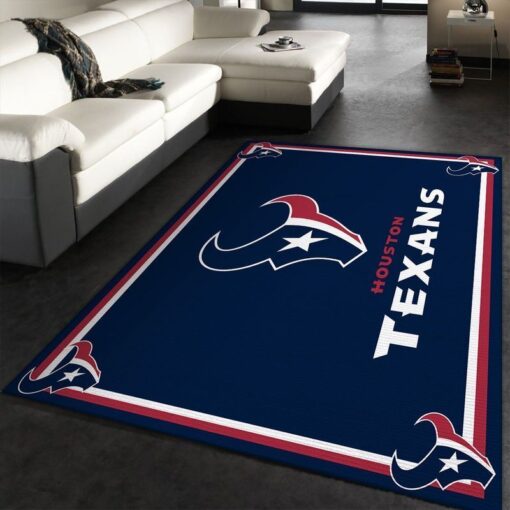 Houston Texans Nfl 23 Area Rug Living Room And Bed Room Rug - Custom Size And Printing